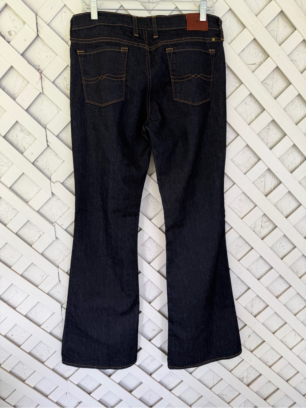 Lucky Brand Dark Blue Denim Charlie Flare Jeans Low Rise Stretch Y2K Insp 12/31